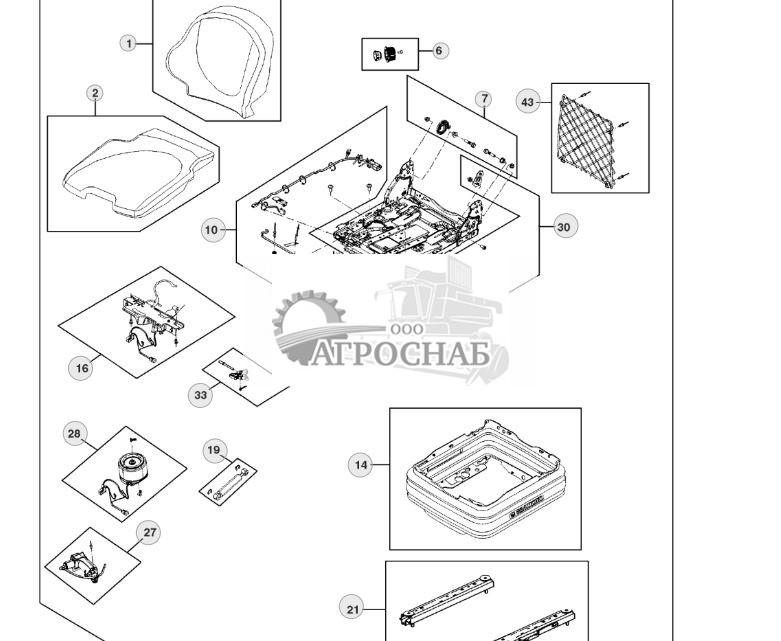 Компоненты сиденья с пневматической подвеской (винил) ( - 267546) - ST716086 276.jpg
